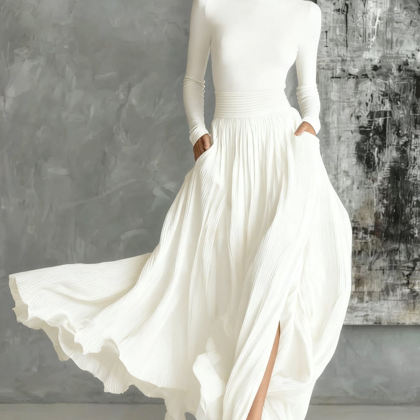 Vintage-Inspired Midi Dress โ Tailored Slim Fit for Women