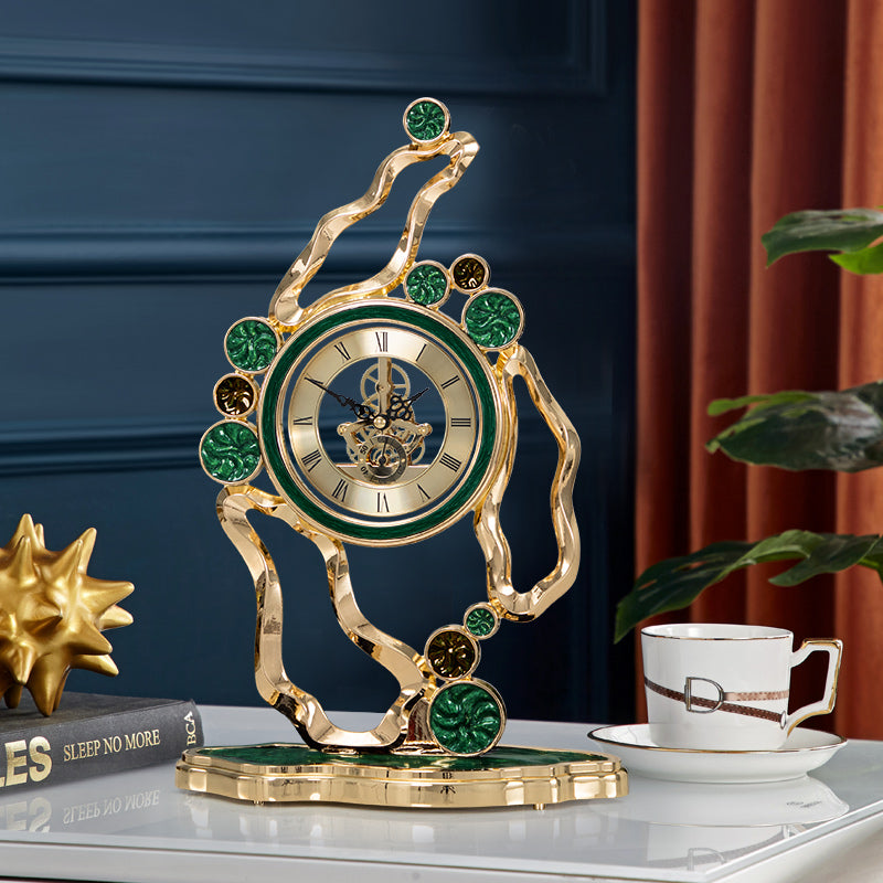 Mechanical Gear Clock Enamel
