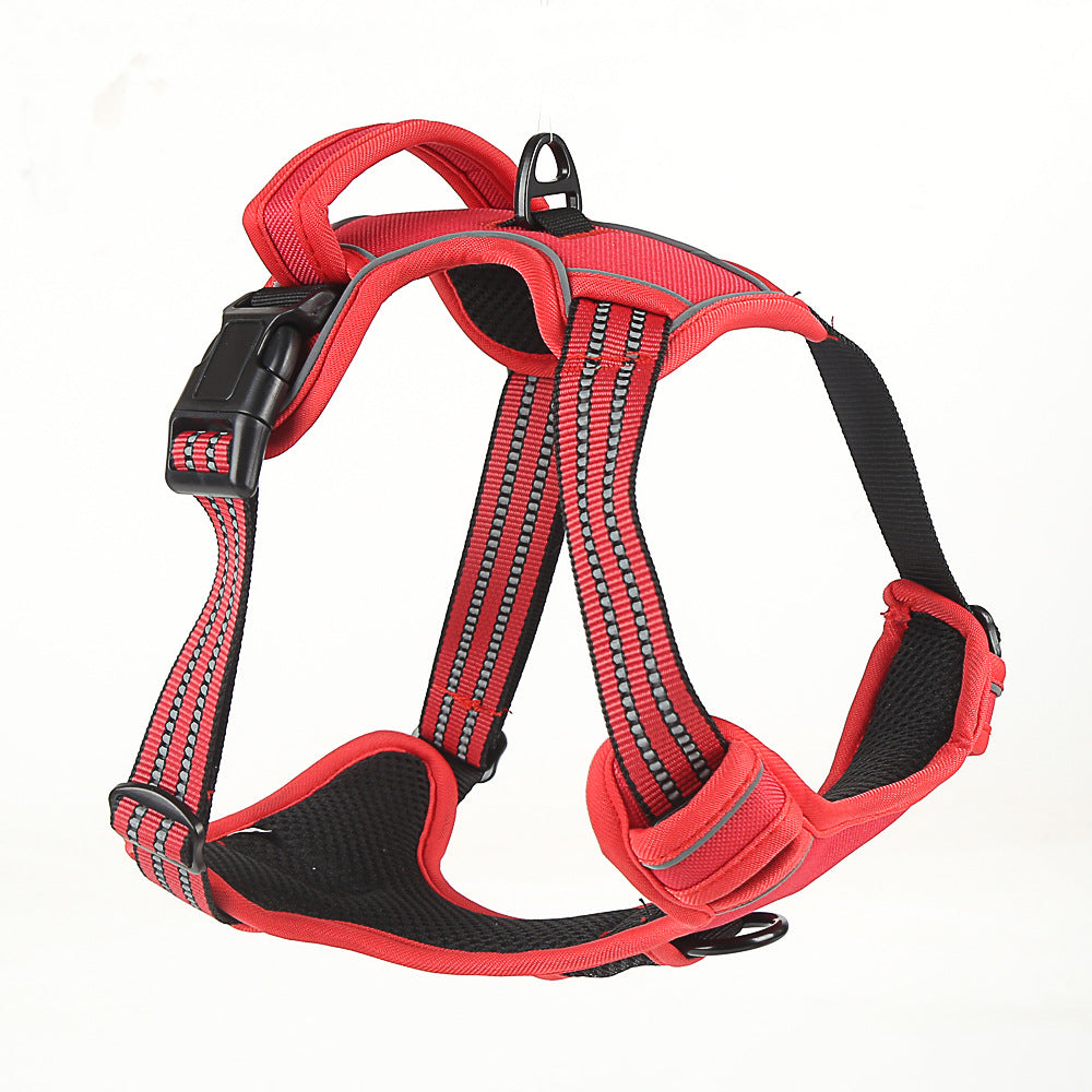 No-Pull Reflective Dog Harness Vest – Breathable & Adjustable