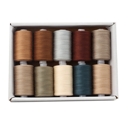 Polyester Sewing Thread Set – 10 Rolls, 1000 Yards Each