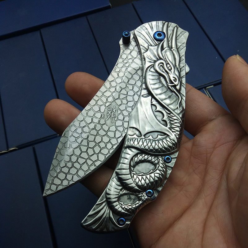 Compact Folding Pocket Knife - Stainless Steel Multi-Purpose Camping & Utility Knife
