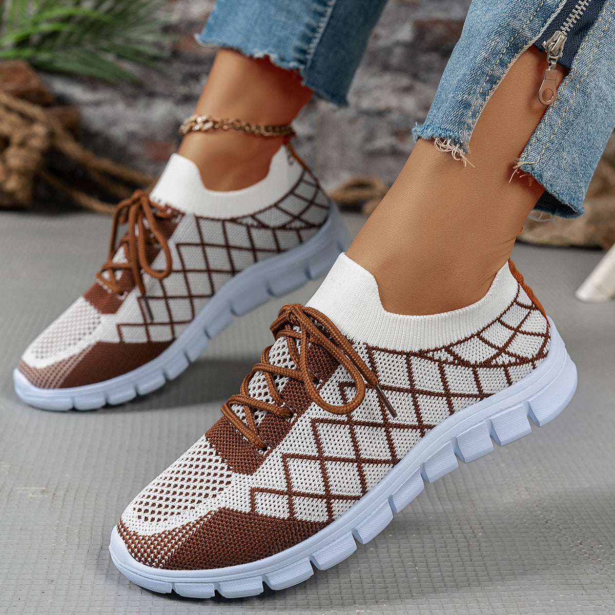 Breathable Mesh Sneakers – Women's Lightweight Casual Walking Shoes