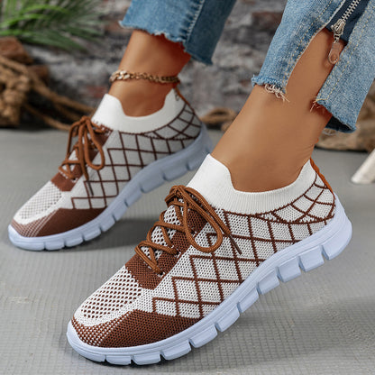 Breathable Mesh Sneakers – Women's Lightweight Casual Walking Shoes