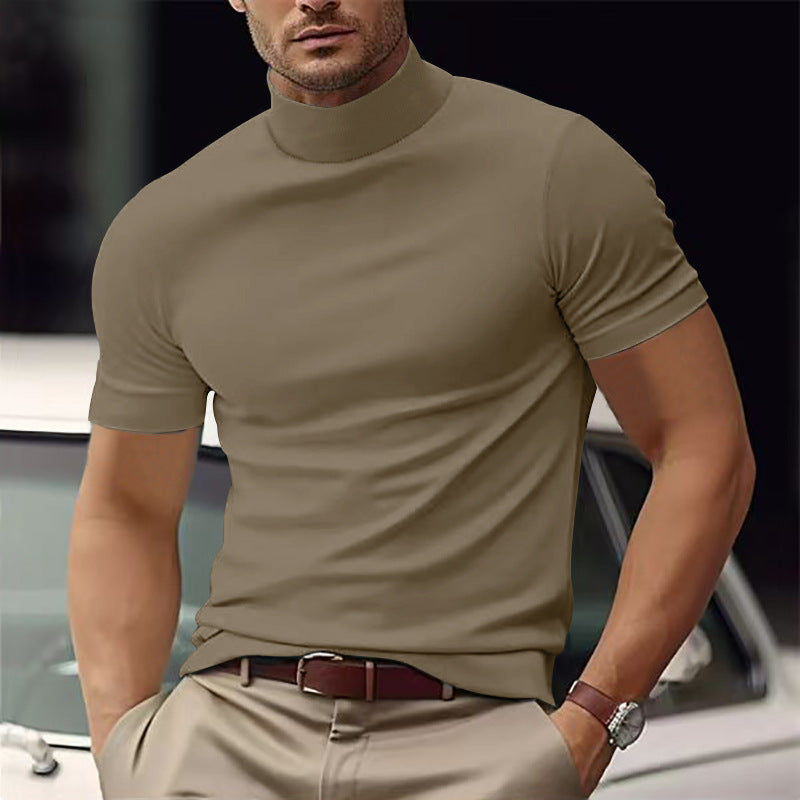 Men's Slim Fit Short Sleeve T-Shirt – Solid Color