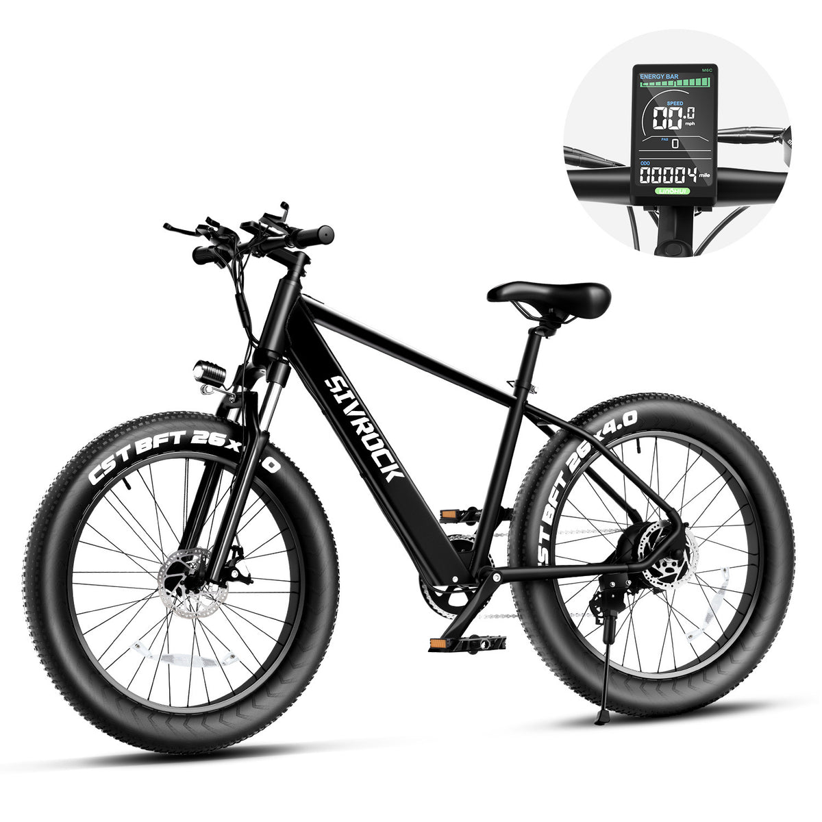 Electric Bike for Adults – 26x4.0” Mountain E-Bike with 48V 15Ah Battery,Powerful Off-Road, Trail & Commuter Bicycle”