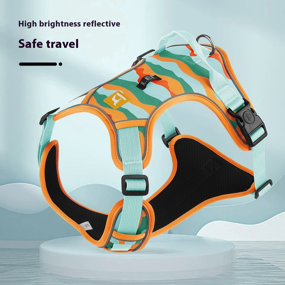 Reflective Dog Leash & Chest Harness Set – Durable Commuter Walking Set