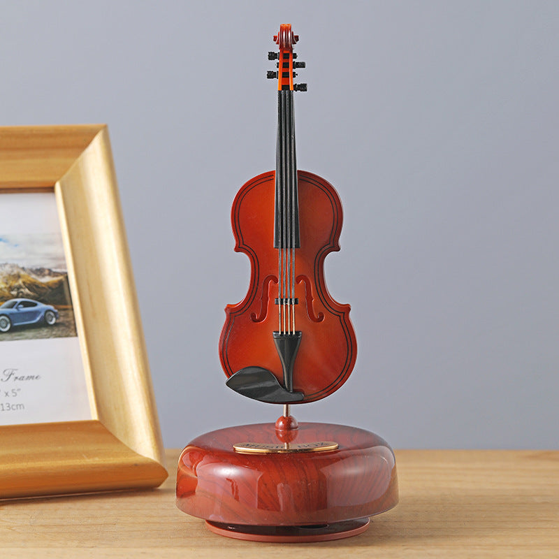 Violin Rotating Music Box - Elegant Musical Gift