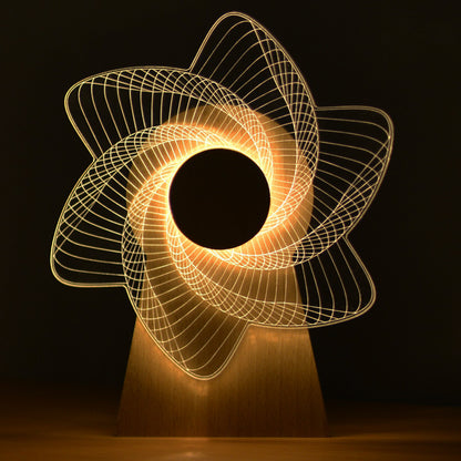 Windmill Rotating Music Box with LED Light