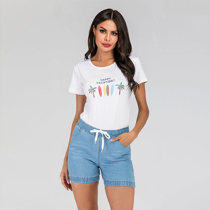 Women's High Waist Skinny Jeans – Washed Distressed Pencil Pants