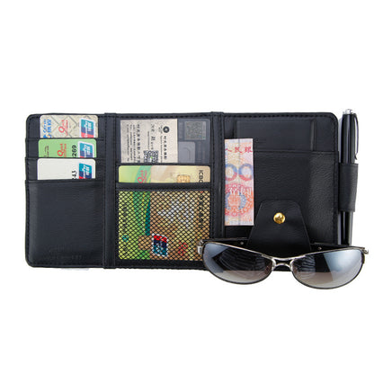 Car Sun Visor Clip Organizer - Multi-Purpose Card & Ticket Holder