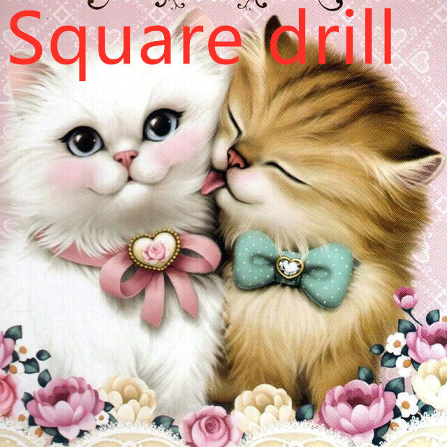 Cute Kittens  Living Room Small  Hand Cross Stitch
