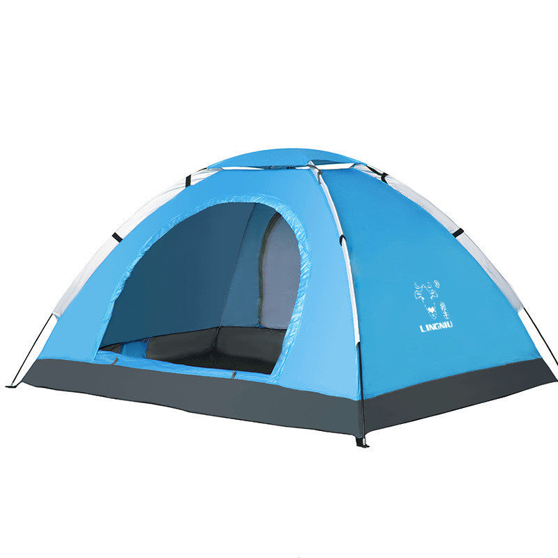Portable Single-Layer Camping Tent – Lightweight Beach & Outdoor Shelter