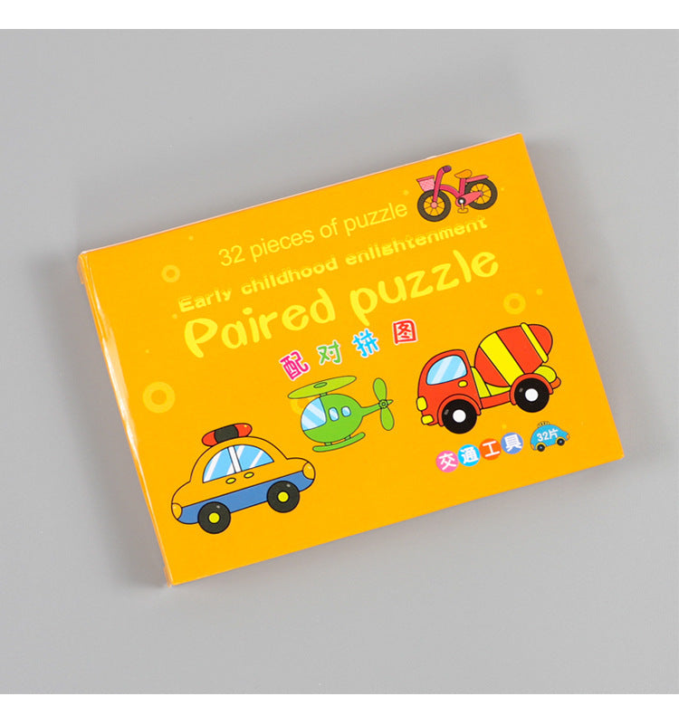 Cartoon Educational Matching Puzzle for Kids Ages 4–6