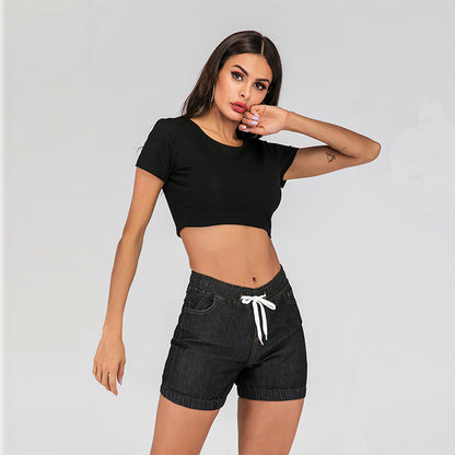 Women's High Waist Skinny Jeans – Washed Distressed Pencil Pants