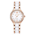 Women's Luxury Quartz Watch with Diamond Accents