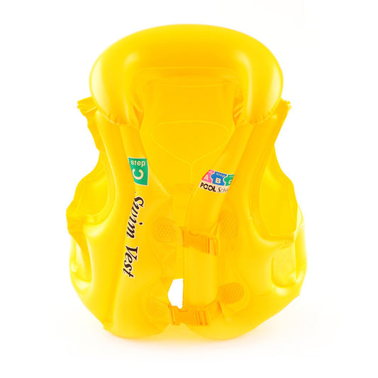 Kids Inflatable Swim Vest – Children’s PVC Swimming Life Jacket