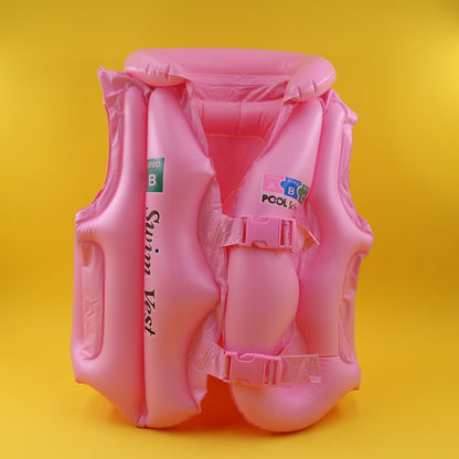 Kids Inflatable Swim Vest – Children’s PVC Swimming Life Jacket