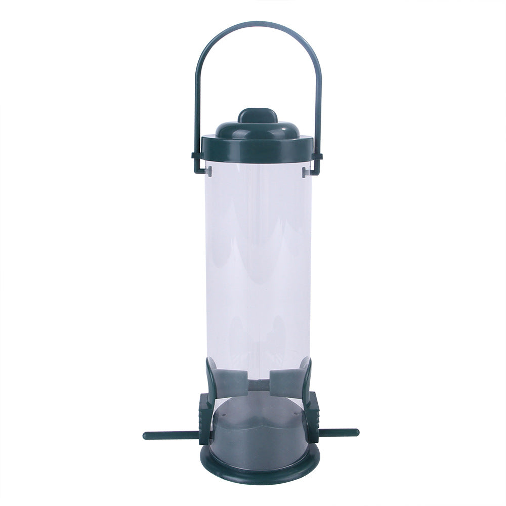 Hanging Plastic Bird Feeder Station – Outdoor Garden Tree Food Dispenser