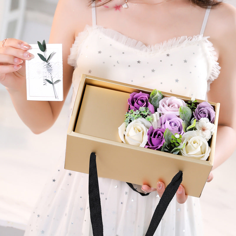 Soap Flower Rose Gift Box