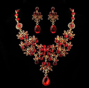 Bridal Necklace & Earrings Set - Elegant Wedding Jewelry Accessories for Bride