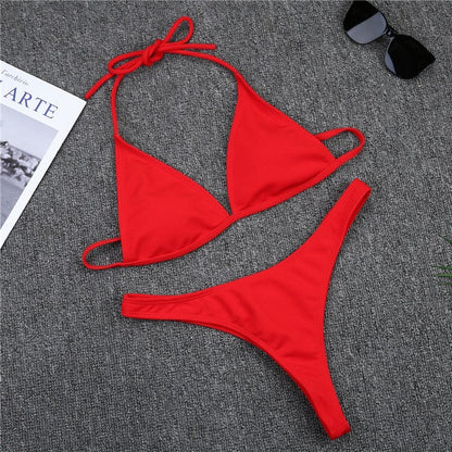 Women's High Cut Bikini Set – Underwire Support Two-Piece Swimsuit