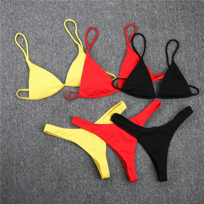 Women's High Cut Bikini Set – Underwire Support Two-Piece Swimsuit
