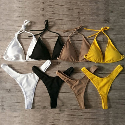 Women's High Cut Bikini Set – Underwire Support Two-Piece Swimsuit