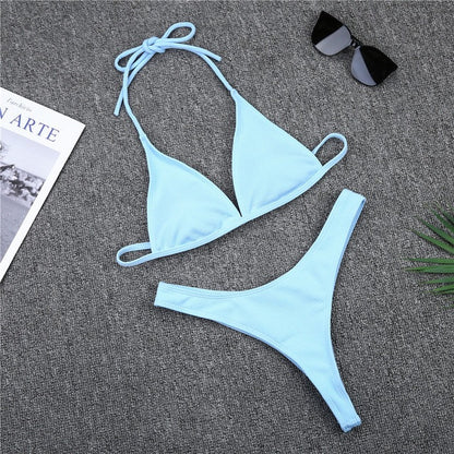 Women's High Cut Bikini Set – Underwire Support Two-Piece Swimsuit
