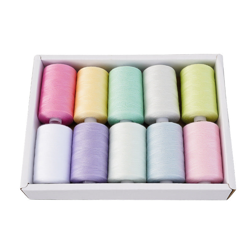 Polyester Sewing Thread Set – 10 Rolls, 1000 Yards Each