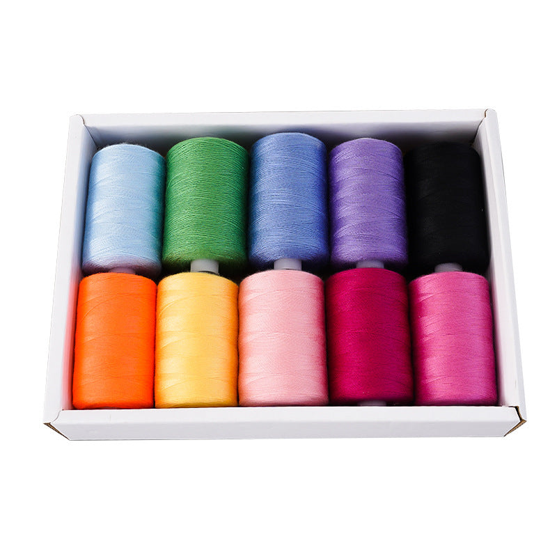 Polyester Sewing Thread Set – 10 Rolls, 1000 Yards Each