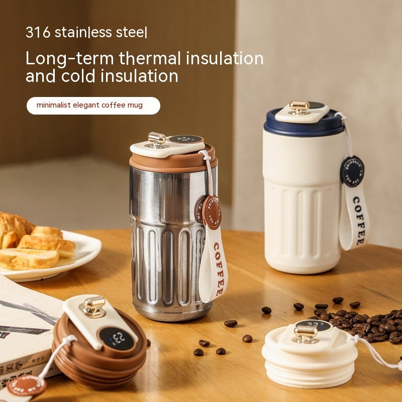 Smart Thermal Coffee Mug | Digital LED Temp Display