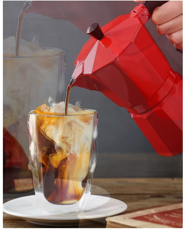 Aluminum Stovetop Moka Pot - Espresso Coffee Maker