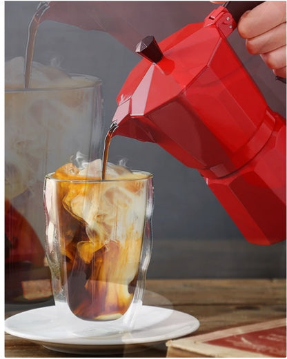 Aluminum Stovetop Moka Pot - Espresso Coffee Maker