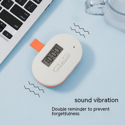 Portable Electronic Pillbox with Intelligent Timing Reminder