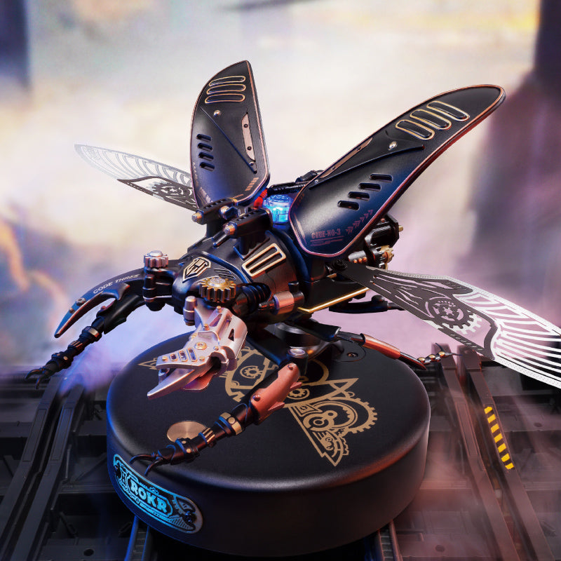 Robotime Rokr Stag Beetle Metal 3D Puzzle – Punk Style Mechanical DIY Model (MI03)