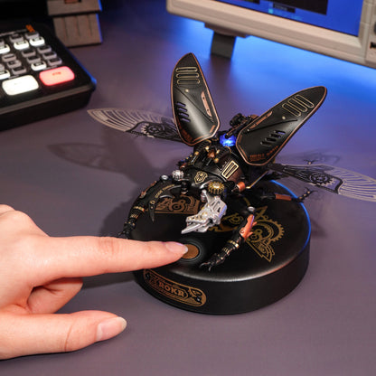 Robotime Rokr Stag Beetle Metal 3D Puzzle – Punk Style Mechanical DIY Model (MI03)