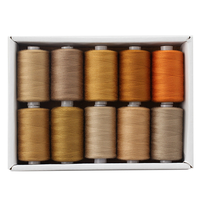 Polyester Sewing Thread Set – 10 Rolls, 1000 Yards Each