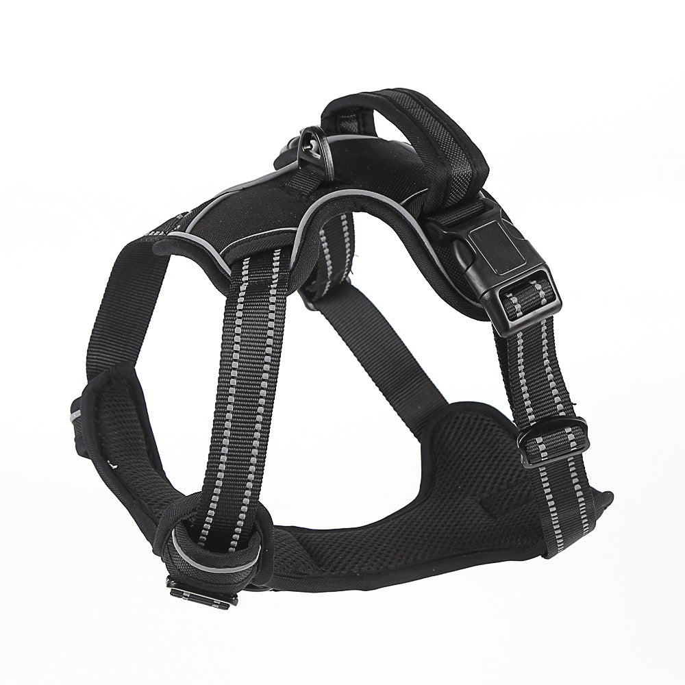 No-Pull Reflective Dog Harness Vest – Breathable & Adjustable