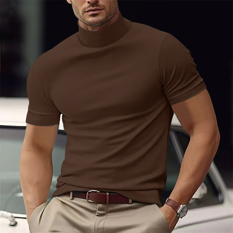 Men's Slim Fit Short Sleeve T-Shirt – Solid Color