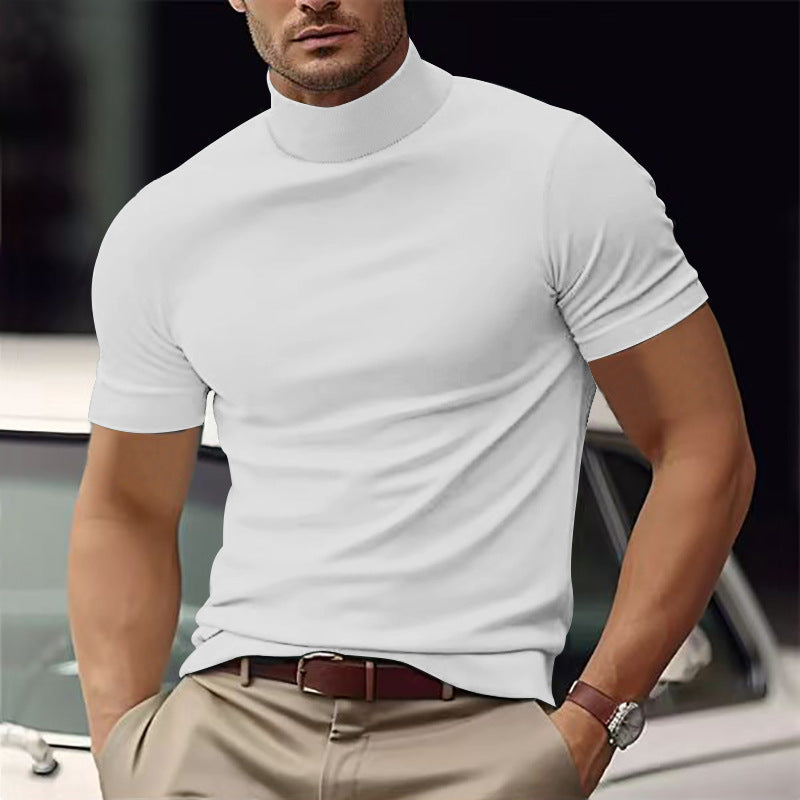 Men's Slim Fit Short Sleeve T-Shirt – Solid Color