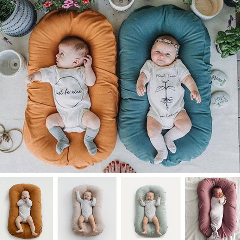 Portable Baby Nest Bed & Travel Crib – Newborn Cotton Cradle (0–3 Years)