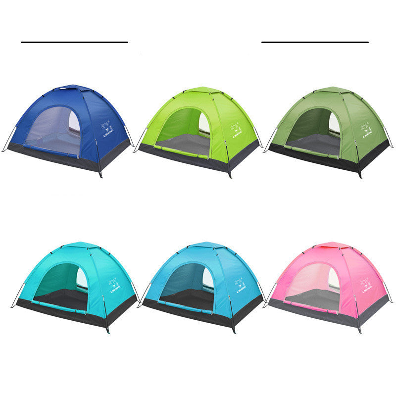 Portable Single-Layer Camping Tent – Lightweight Beach & Outdoor Shelter