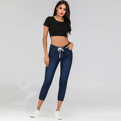 Women's High Waist Skinny Jeans – Washed Distressed Pencil Pants