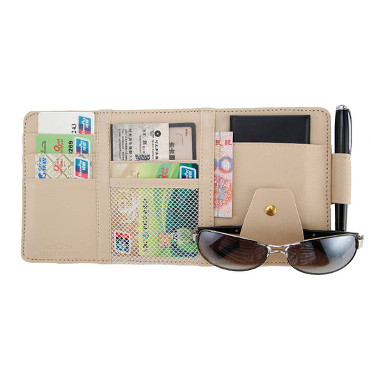 Car Sun Visor Clip Organizer - Multi-Purpose Card & Ticket Holder