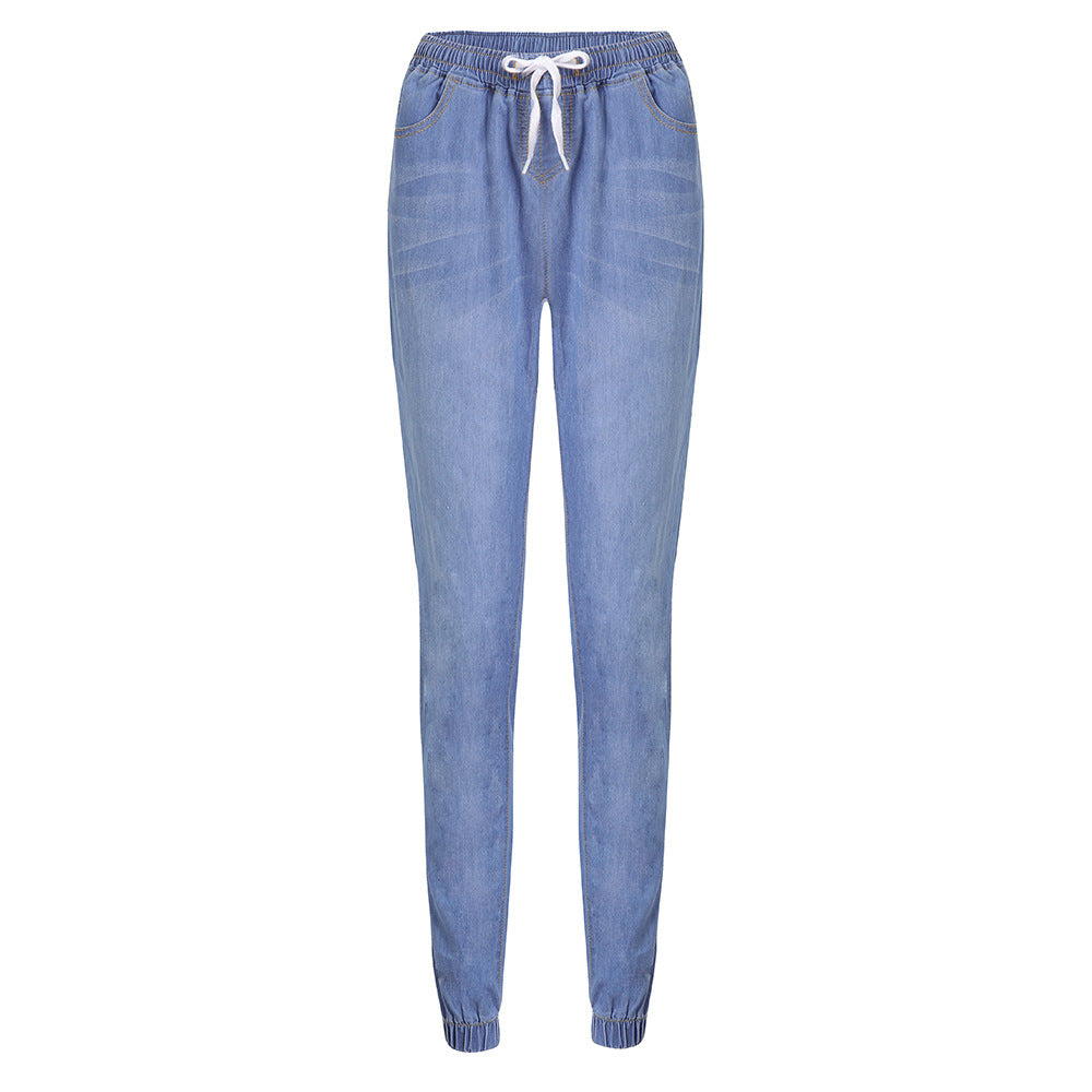 Women's High Waist Skinny Jeans – Washed Distressed Pencil Pants