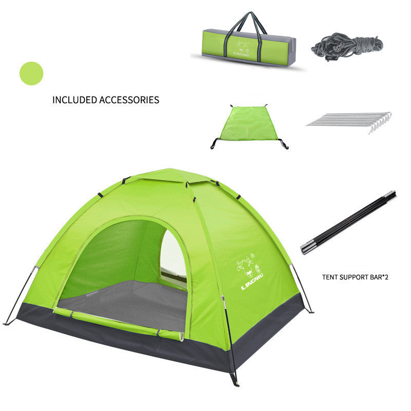 Portable Single-Layer Camping Tent – Lightweight Beach & Outdoor Shelter