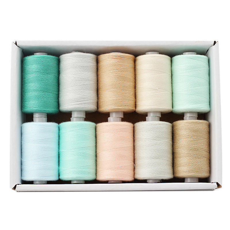 Polyester Sewing Thread Set – 10 Rolls, 1000 Yards Each