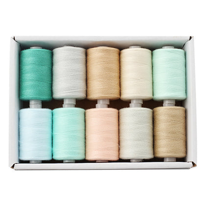 Polyester Sewing Thread Set – 10 Rolls, 1000 Yards Each