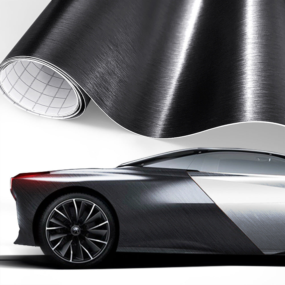 5D Carbon Fiber Vinyl Wrap - Glossy Black Car Styling Film