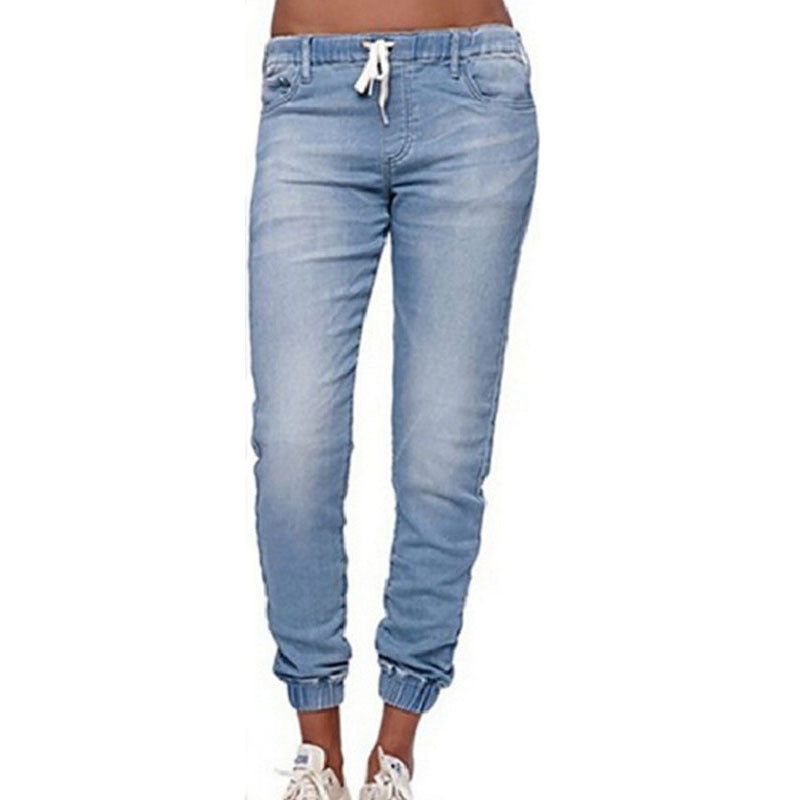 Women's High Waist Skinny Jeans – Washed Distressed Pencil Pants